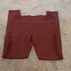 Athleta Burgundy Leggings
